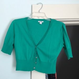Women’s Green cropped old navy sweater size S